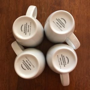 Pottery Barn Mugs Set of 4
